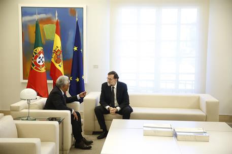 6/02/2018. Rajoy recibe al primer ministro de Portugal. El presidente del Gobierno, Mariano Rajoy, en un momento del encuentro que ha manten...
