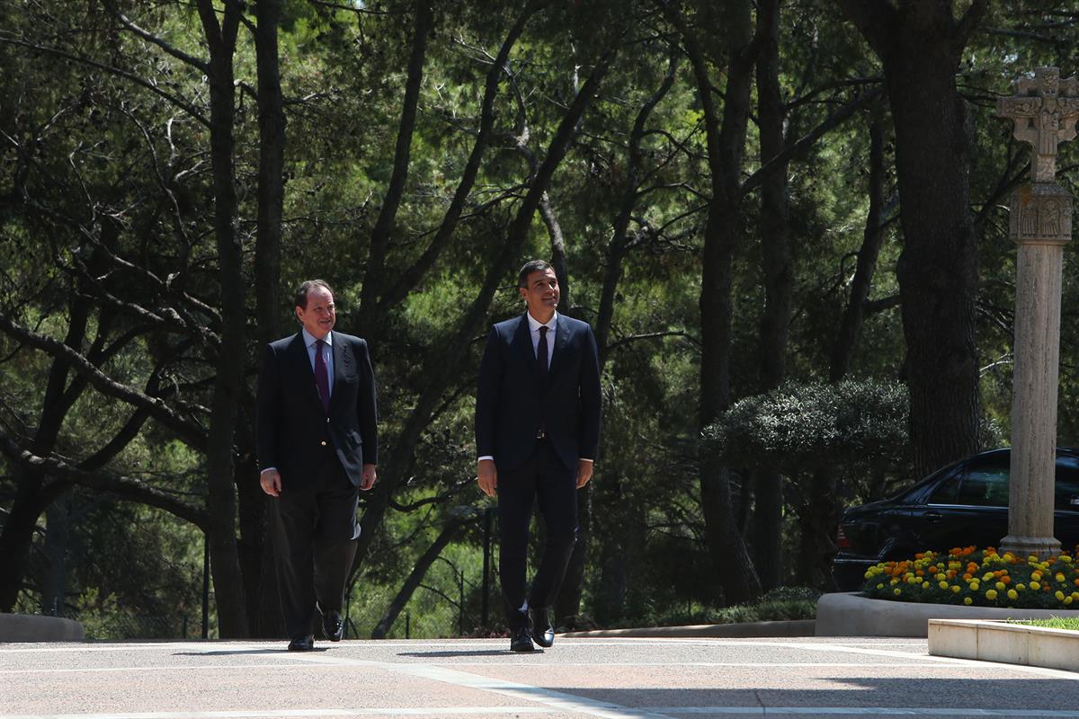 6/08/2018. El presidente del Gobierno, recibido en despacho por el Rey. El presidente del Gobierno, Pedro Sánchez, acompañado del jefe de la...