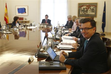 9/03/2018. Rajoy preside la reunión del Consejo de Ministros. El presidente del Gobierno, Mariano Rajoy, preside la reunión del Consejo de M...