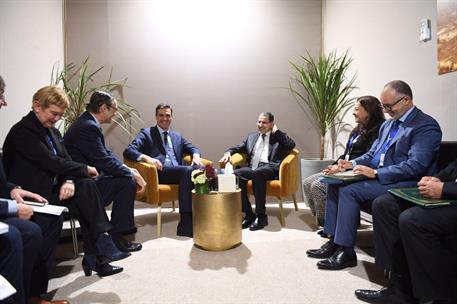 10/12/2018. Pedro Sánchez asiste a la Conferencia Intergubernamental sobre Migraciones. El presidente del Gobierno, Pedro Sánchez, y el prim...