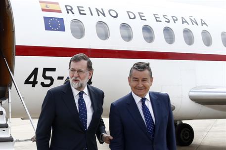 11/05/2018. Rajoy asiste en Cádiz al Foro Joly Andalucía. El presidente del Gobierno, Mariano Rajoy, a su llegada a Cádiz donde le ha recibi...