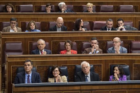 12/12/2018. Pedro Sánchez participa en la sesión de control al Gobierno en el Congreso. El presidente del Gobierno, Pedro Sánchez, en un mom...