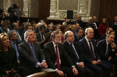 13/02/2018. Rajoy presenta el Año Europeo del Patrimonio Cultural. El presidente del Gobierno, Mariano Rajoy, junto al ministro de Educación...