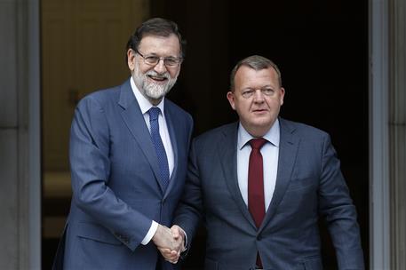 13/04/2018. Visita del primer ministro del Reino de Dinamarca. El presidente del Gobierno, Mariano Rajoy, junto al primer ministro del Reino...
