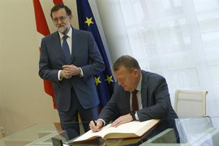 El presidente del Gobierno, Mariano Rajoy, y el primer ministro danés, Lars Lokke Rasmussen