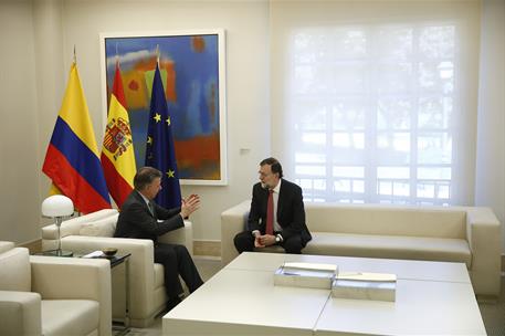13/05/2018. Rajoy recibe al presidente de Colombia. El presidente del Gobierno, Mariano Rajoy, conversa en La Moncloa con el presidente de C...