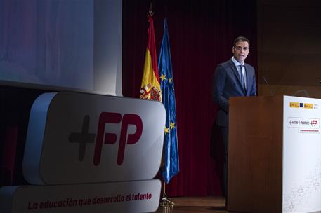13/11/2018. Sánchez inaugura el encuentro +Futuro, +Progreso= +FP. El presidente del Gobierno, Pedro Sánchez, durante su intervención en la ...
