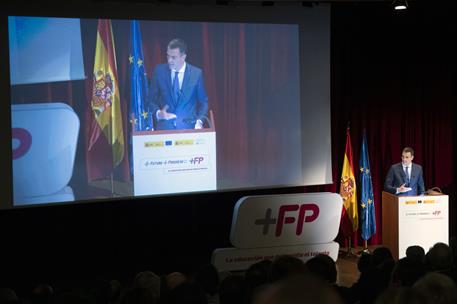 13/11/2018. Sánchez inaugura el encuentro +Futuro, +Progreso= +FP. El presidente del Gobierno, Pedro Sánchez, durante su intervención en el ...