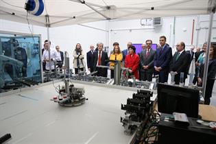 El presidente del Gobierno, Pedro Sánchez, durante su visita al Centro de Innovación de Formación Profesional