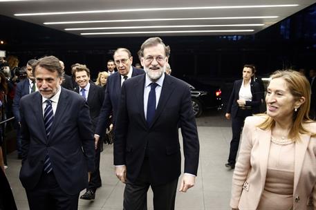 19/02/2018. Rajoy asiste al encuentro "La Razón de... Jorge Fernández Díaz". El presidente del Gobierno, Mariano Rajoy, junto a la president...