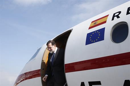 21/05/2018. Viaje de Rajoy a Vigo. El presidente del Gobierno, Mariano Rajoy, a su llegada al Aeropuerto de Vigo-Peinador donde asiste al ac...