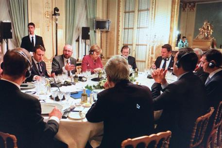 22/02/2018. Rajoy asiste a la cena de líderes europeos previa a la cumbre de la UE. El presidente del Gobierno, Mariano Rajoy, en la cena de...