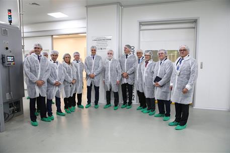 23/10/2018. Sánchez inaugura la ampliación de las instalaciones de la planta farmacéutica Reig Jofre. El presidente del Gobierno, Pedro Sánc...