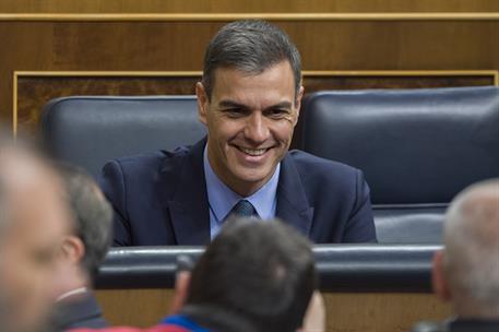 13/02/2019. Pedro Sánchez asiste al Debate de totalidad de los Presupuestos Generales del Estado (Segunda jornada). El presidente del Gobier...