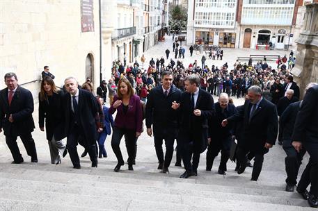 13/03/2019. El presidente visita la catedral de Burgos. El presidente del Gobierno, Pedro Sánchez, se dirige a la catedral de Burgos acompañ...