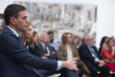 14/03/2019. Pedro Sánchez preside el encuentro 'La Cultura y la Agenda 2030'. El presidente del Gobierno, Pedro Sánchez, en el transcurso del acto.
