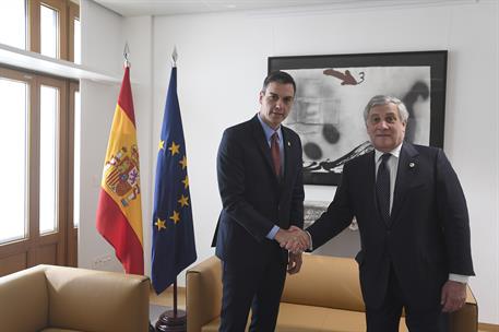 21/03/2019. El presidente del Gobierno asiste al Consejo Europeo. El presidente del Gobierno, Pedro Sánchez, y el presidente del Parlamento ...