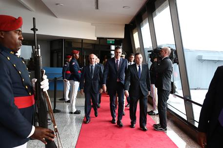 29/01/2019. Pedro Sánchez visita la República Dominicana. El presidente del Gobierno, Pedro Sánchez, a su llegada a Santo Domingo, donde ha ...