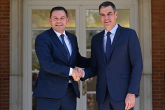 15/04/2024. Meeting between Pedro Sánchez and the Prime Minister of Portugal. Meeting between the President of the Government of Spain, Pedr...