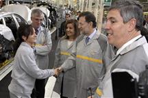 Mariano Rajoy visita la factoría Renault de Palencia