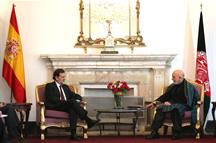 Mariano Rajoy con Hamid Karzai