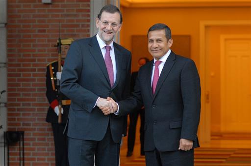 El presidente del Gobierno, Mariano Rajoy, junto al presidente de la República del Perú (Foto: Archivo)