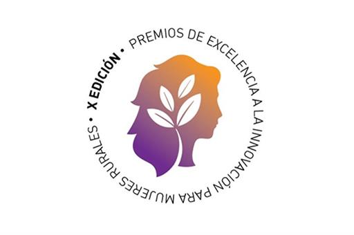 Logotipo de los X Premios de excelencia a la innovación para mujeres rurales