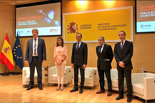 6/09/2018. Pedro Duque preside la presentación del contrato marco que la tecnológica española GMV ha suscrito con la Agencia Espacial Europea (ESA)