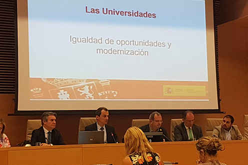 El ministro Pedro Duque comparece en la Comisión de Ciencia, Innovación y Universidades del Congreso