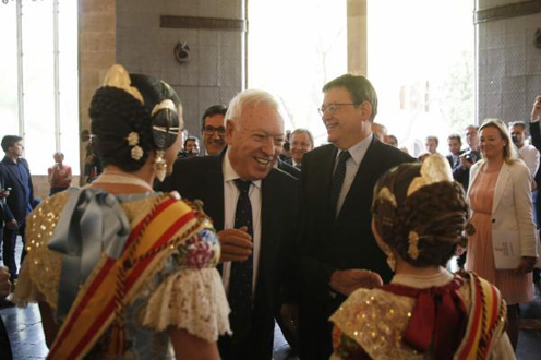 El ministro de Exteriores, García-Margallo, en Valencia. (EFE)