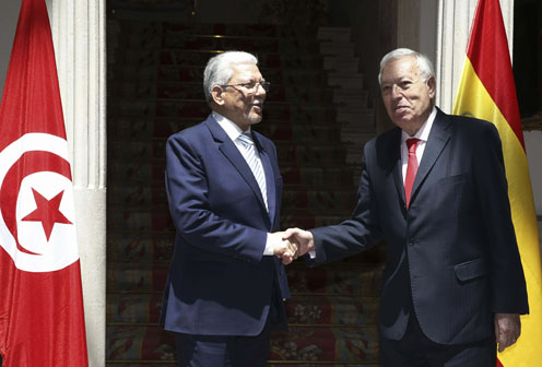 27/05/2015. García-Margallo recibe al ministro tunecino de Asuntos Exteriores. El ministro de Asuntos Exteriores, José Manuel García-Margall...