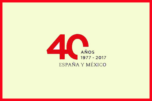 28/03/2017. Logo 40 Aniversario de relaciones diplomáticas con México.