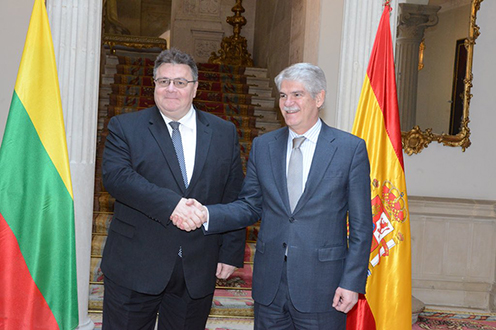El ministro de Asuntos Exteriores y de Cooperación recibe al ministro de Asuntos Exteriores de Lituania