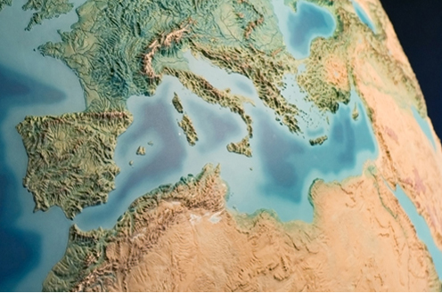 16/12/2014. Mapa del Mediterráneo