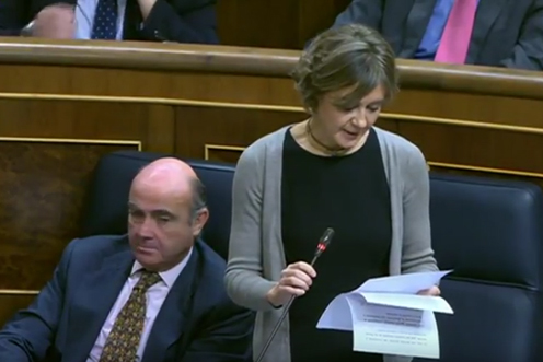 23/11/2016. La ministra Tejerina en la sesión de Control al Gobierno en el Congreso de los Diputados.