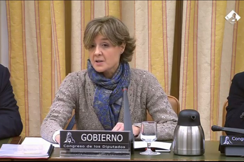 La ministra Tejerina comparece en la Comisión Legislativa para el Estudio del Cambio Climático del Congreso (Foto: Agricultura)