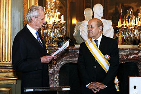 The Minister for Defence, Pedro Morenés, with his French coounterpart.