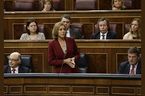 22/11/2017. María Dolores de Cospedal, en el Congreso