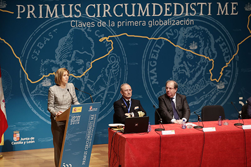 20/03/2018. La ministra inaugura el Congreso Internacional de Historia Primus Circumdedisti Me