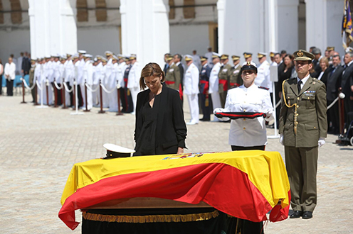 Funeral del soldado muerto en Mali