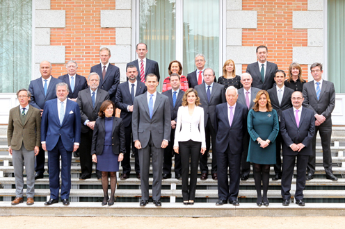 Reunión de la Comisión Internacional para la conmemoriación del IV Centenario de la muerte de Cervantes. (Foto Casa Real)