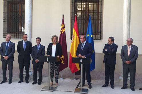 27/09/2016. Firma de convenio con Murcia en materia de cooperación con la Inspección de Trabajo y Seguridad Social