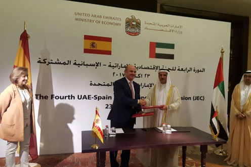 23/10/2017. Los ministros de Economía de España y Emiratos Árabes acuerdan explorar nuevas oportunidades de comercio e inversión