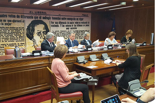 El secretario de Estado de Hacienda, José Enrique Fernández de Moya, comparece en el Senado