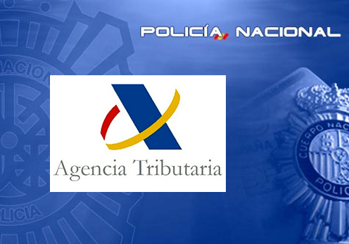 Logo de la Policía Nacional y la Agencia Tributaria