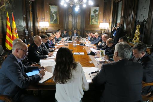 Reunión de coordinación de las elecciones del 21-D en Cataluña
