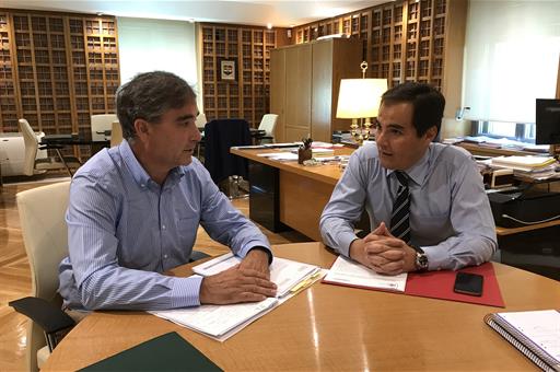 19/09/2017. El secretario de Estado de Seguridad, José Antonio Nieto, se ha reunido con Manuel Cascos, presidente nacional del Sindicato Profesiona...
