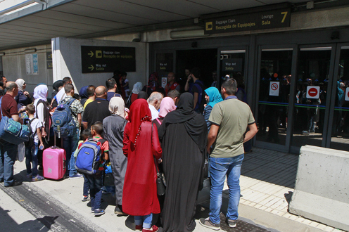20/07/2017. Llegan a España procedentes de Líbano 204 refugiados sirios