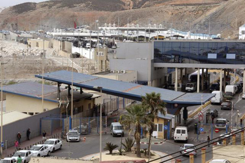 5/11/2014. Paso fronterizo de Ceuta