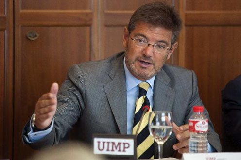 El ministro de Justicia, Rafael Catalá en la UIMP de Santander. (Efe)
